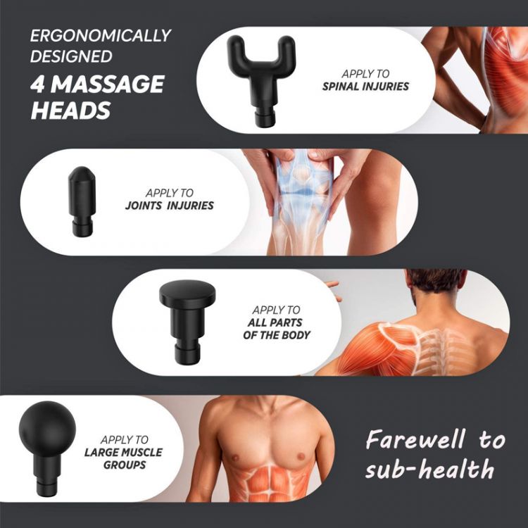 💪 Massage Gun – Deep Tissue Muscle Pain Relief & Recovery