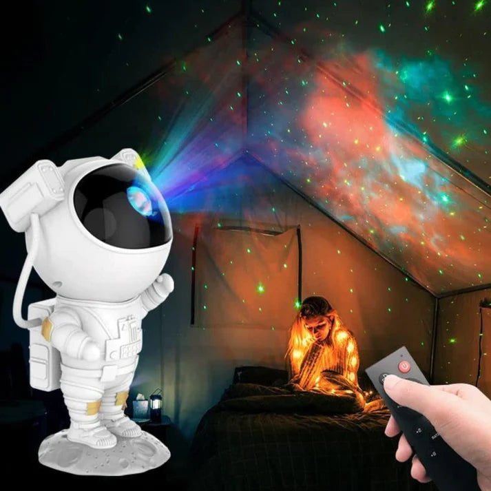 🚀 Astronaut Galaxy Star Projector Lamp – Transform Any Space into a Cosmic Wonderland!